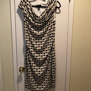 White House Black Market Draped Neck Dress